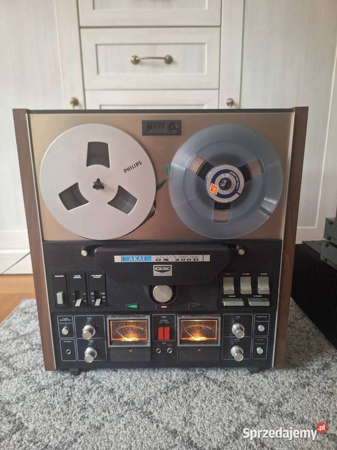 Magnetofon szpulowy Akai Gx 260 D pokrywa Szczecin