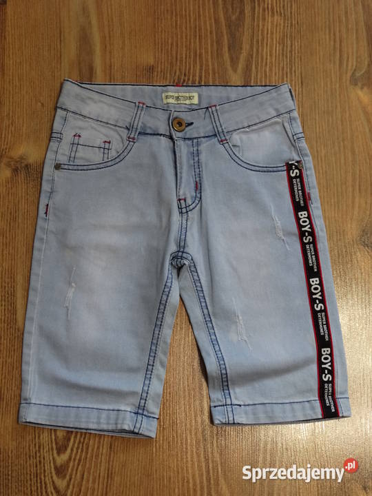 Krótkie spodenki jeansowe 8lat r128 Legnica