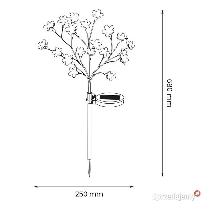 Lampka Solarna Tree 84 RGB3000K IP44 Pozostałe Starokrzepice