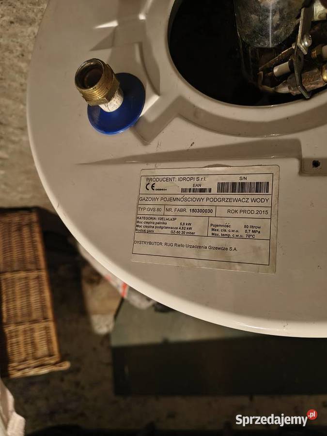 Gazowy pojemnościowy podgrzewacz wody Sulejówek