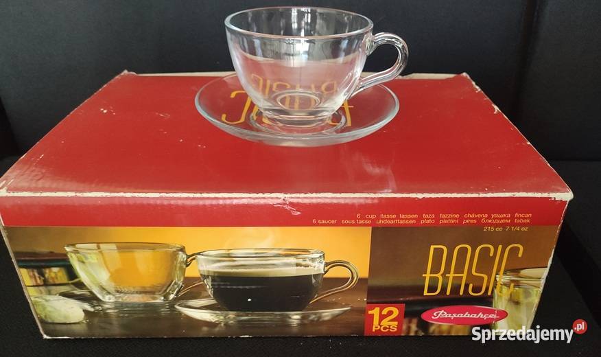 Filiżanka ze spodkiem 215 ml PASABAHCE Basic