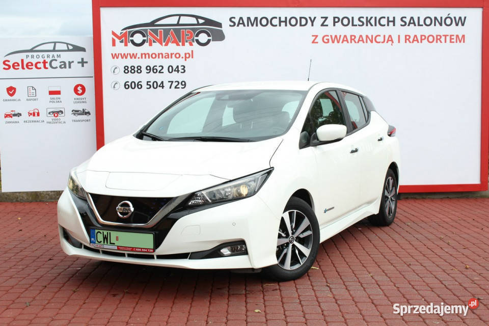 Nissan Leaf Napęd elektryczny 40 kWh Salon Włocławek sprzedam