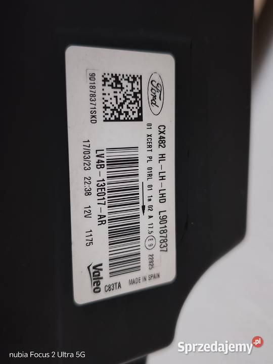 Ford Kuga lampa lewa Full led lewe wielkopolskie