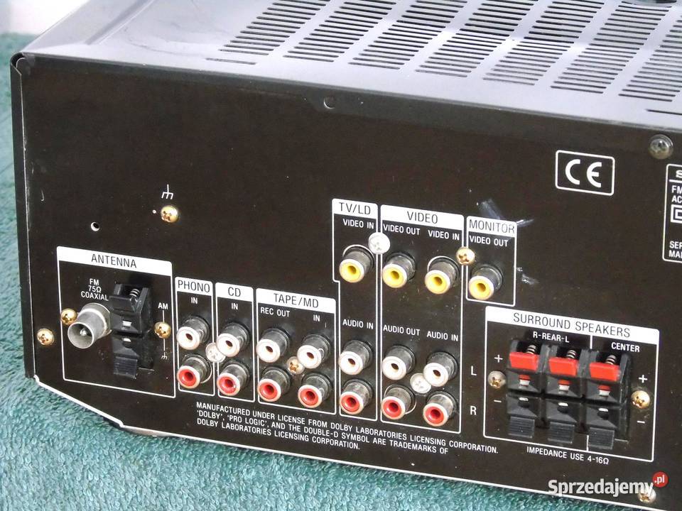 Amplituner Sony STRDE405 RDS sprawny i mocny 2x Jasło sprzedam
