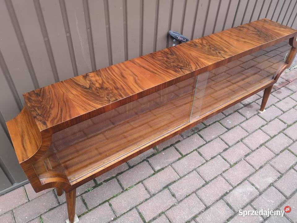 Komoda Niska RTV ARTDECO Unikat Orzech 158 Stara Swarzędz