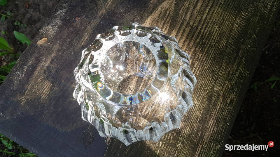 Kryształowy wazon kula Porcelana i szkło Myszków