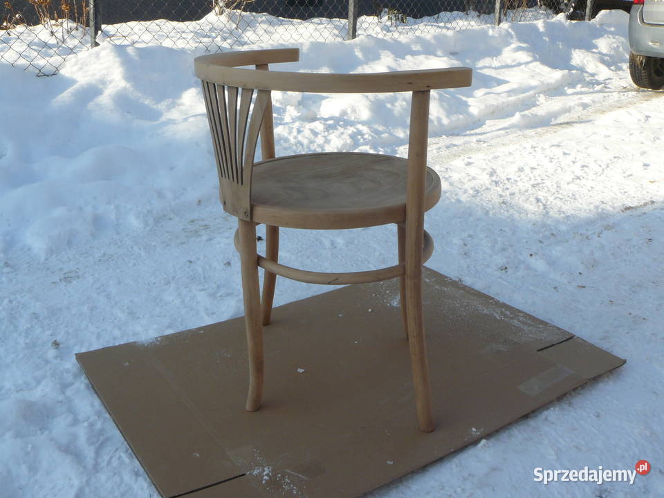 Stare krzesła gięte sygnowane Nowy Sącz