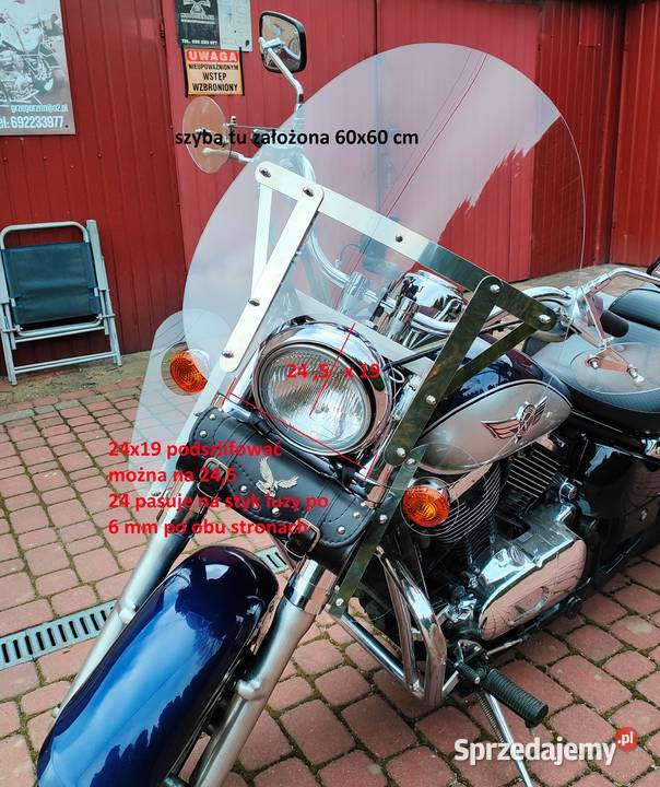 Szyba Kawasaki VN 800 Classic deflektory kolan podkarpackie Partynia