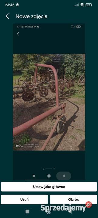 Grabiarka zgrabiarka 6cio gwiazdkowa nieuszkodzony Rylowa