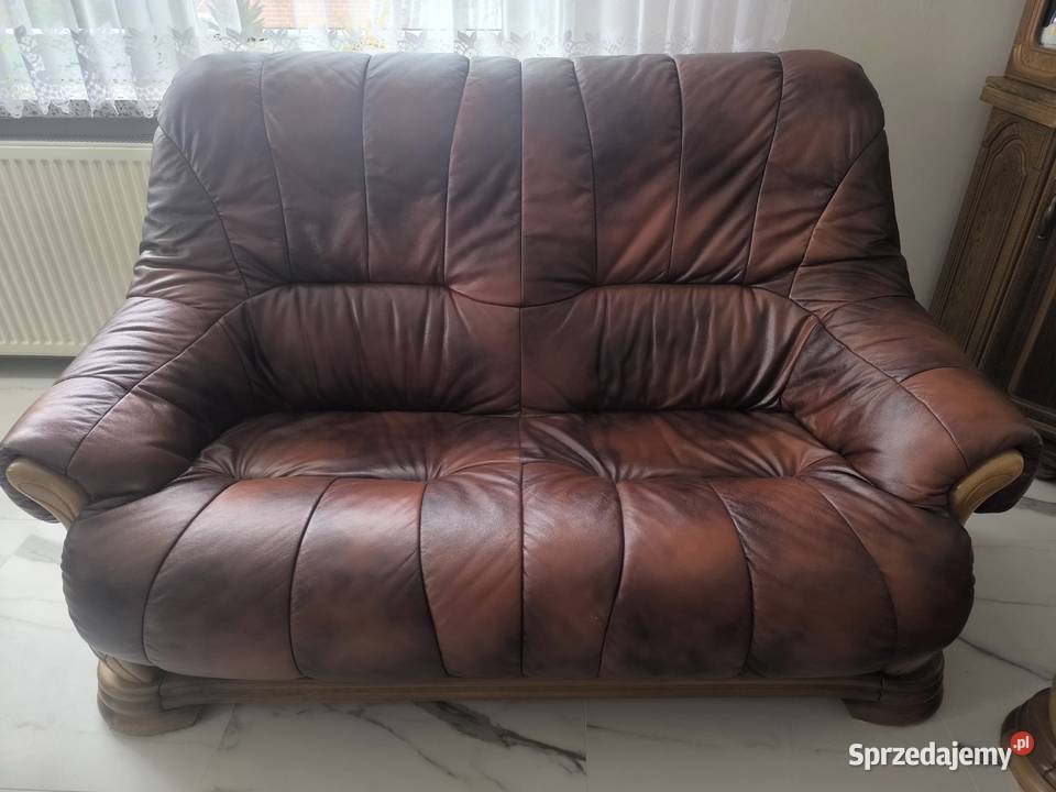 Meble wypoczynkowe skórzane 321 Lublin sprzedam