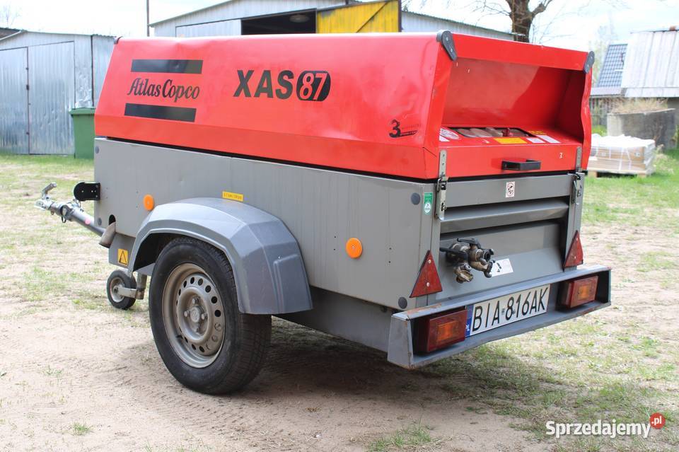 Kompresor śrubowy Sprężarka 5m3 Atlas Copco XAS Białystok sprzedam