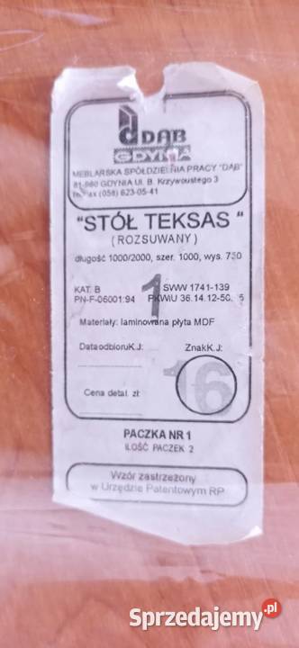 Stół rozkładany TEKSAS Częstochowa