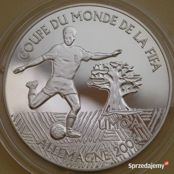GWINEA BISSAU 1000 FRANKÓW 2004 MŚ SREBRO