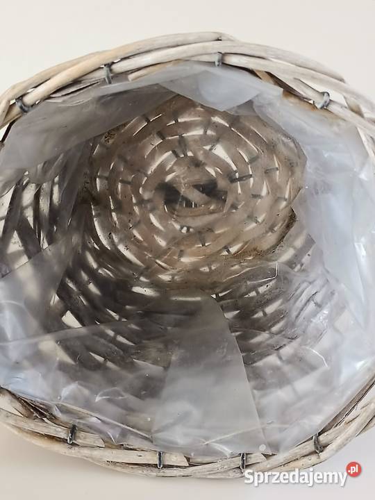 Koszyk pleciony z wikliny sielski styl na lubelskie sprzedam