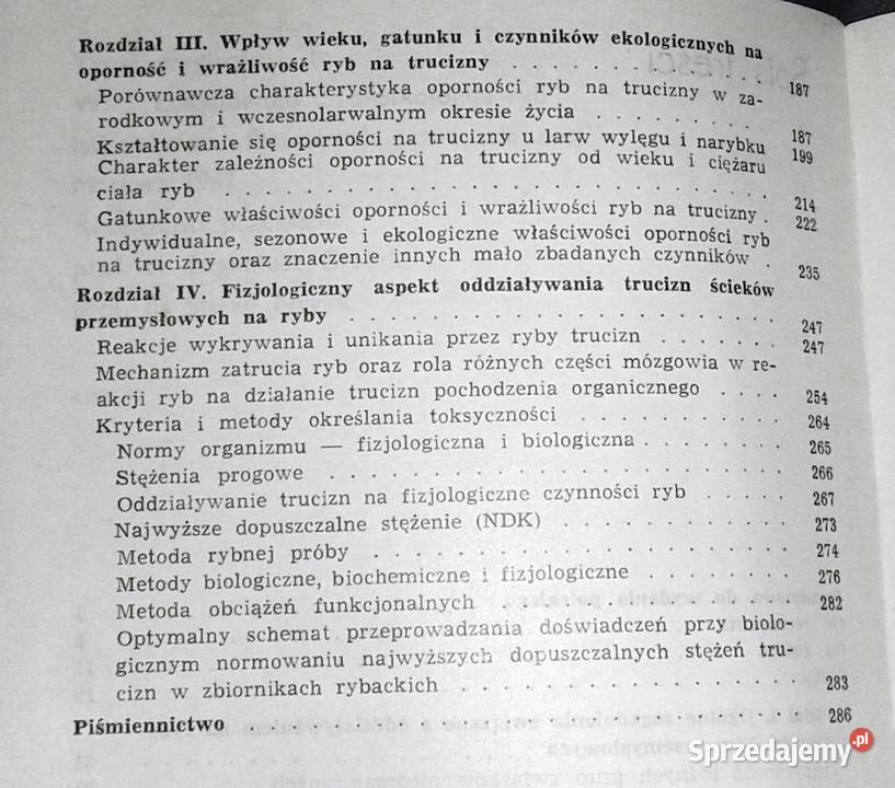 Toksykologia ryb W I Łukjanienko Chełm