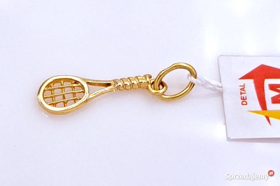 20 Wisiorek Złoty 585 RAKIETA TENISOWA Z1112 Poznań