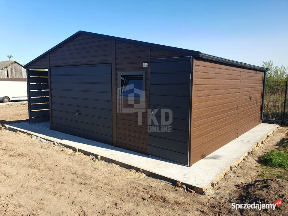 Garaż Blaszany 5x6 wiata 15x6 Brama okno drzwi Nowogard