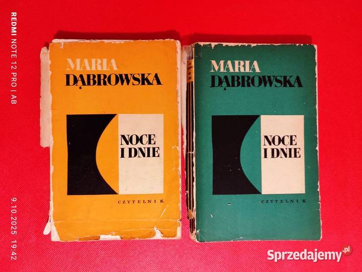Noce i dnie tomy 12 Maria Dąbrowska wyd z 1968 r Katowice