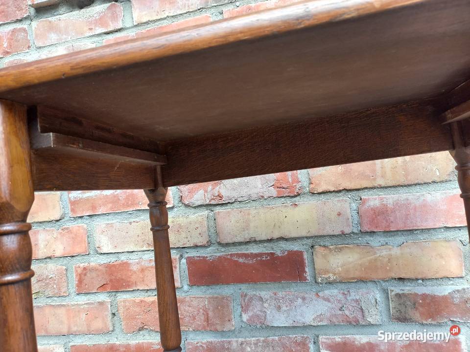 Stolik kawowy dębowy kwietnik Komplet stolików 3 Gawroniec