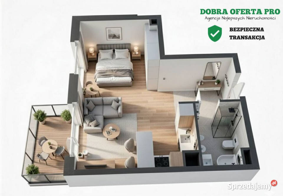 Nowe 33 m Develia balkon Gdańsk