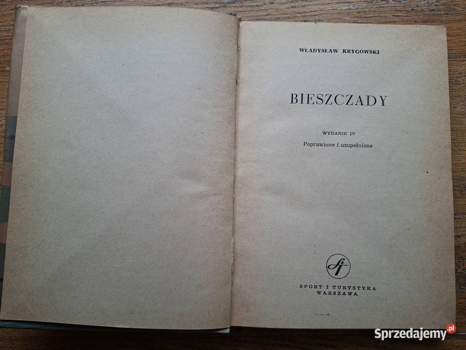 Bieszczady przewodnik Władysław Krygowski Rok wydania 1967 Kraków