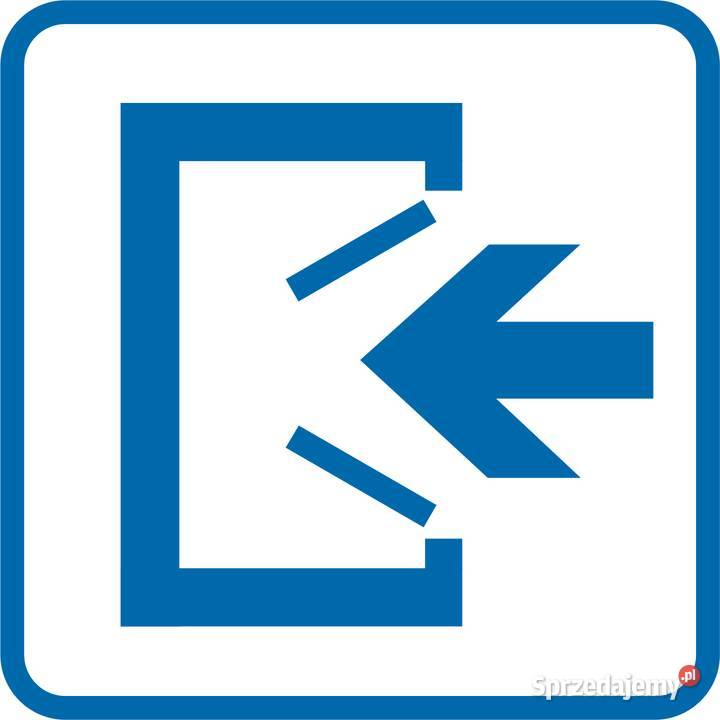 Naklejka znak informacyjny wejście RA065 małopolskie Kamionna sprzedam