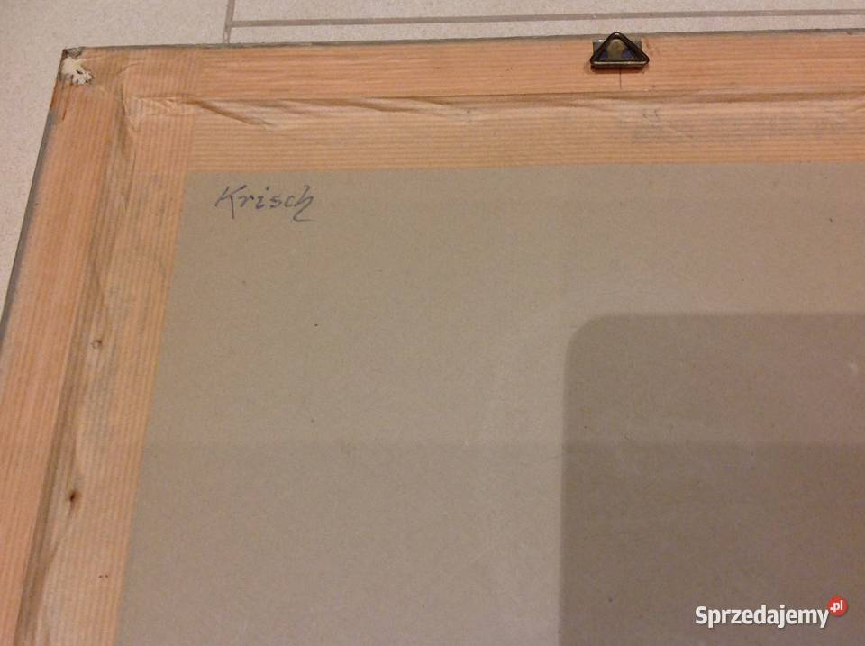 Pięny Stary Obraz Olejny w Ramie Sygnowany lubuskie Nowa Sól