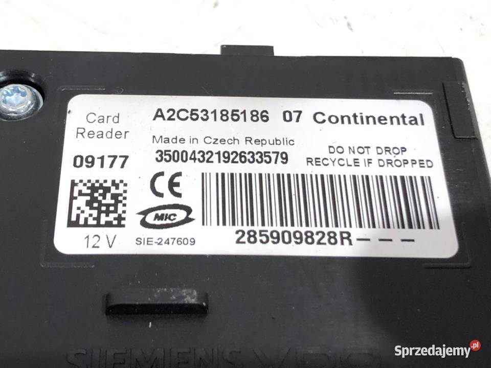 STACYJKA RENAULT SCENIC III 285909828R 14 131