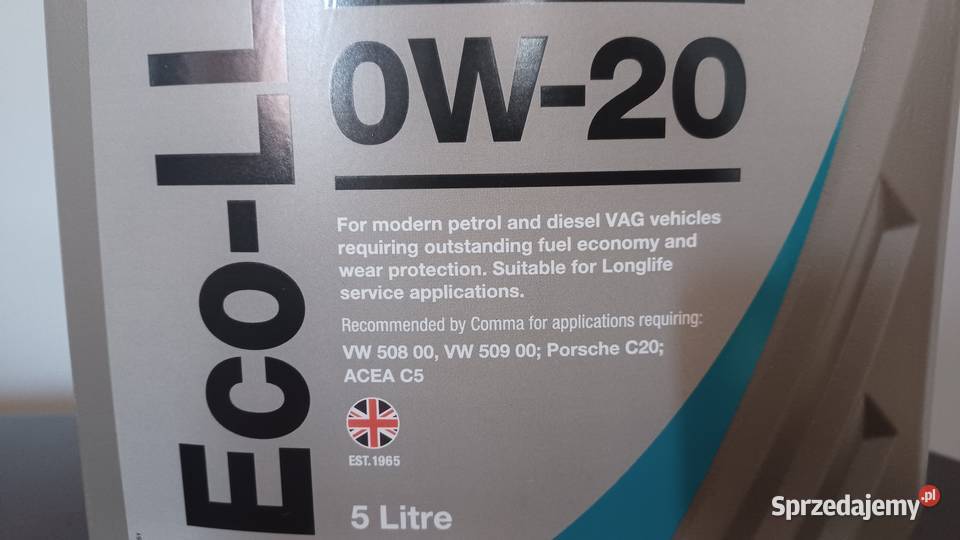 Comma EcoLLP 0W20 5 Litrów Oleje silnikowe Wrocław