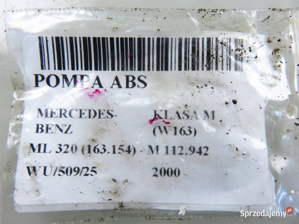 POMPA ABS MERCEDESBENZ KLASA M W163 10021096861