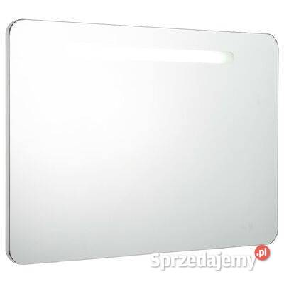 vidaXL Szafka łazienkowa z lustrem i LED 80 x 95