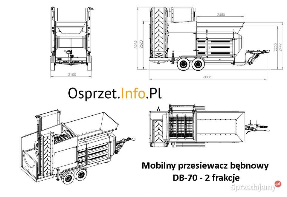 profesjonalny Przesiewacz bębnowy mobilny Opole