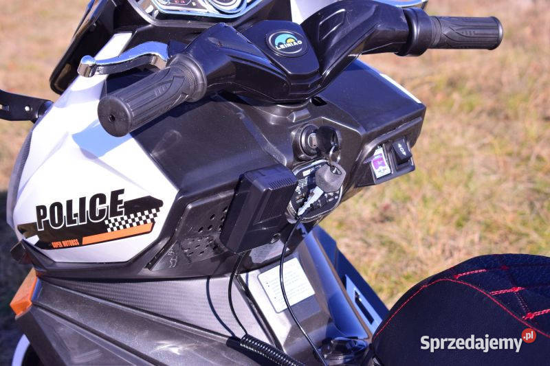 Auto samochód na akumulator SKUTER POLICYJNY