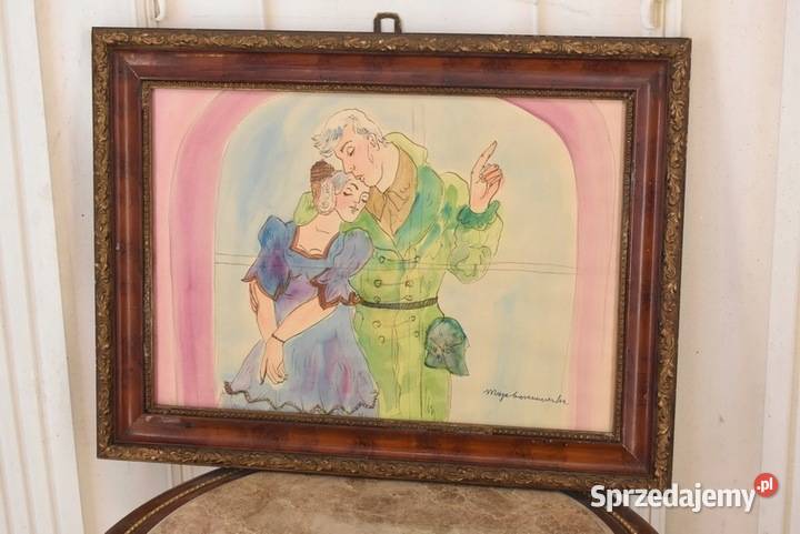 Maja Berezowska Zakochani Przywitanie z Obrazki i obrazy Kraków