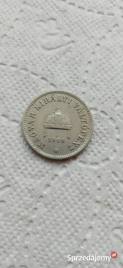 Moneta 10 Filler 1909 Skoczów