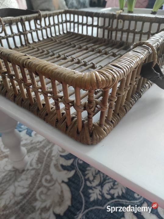 Taca z wikliny na stół do domu na balkon taras dolnośląskie Legnica