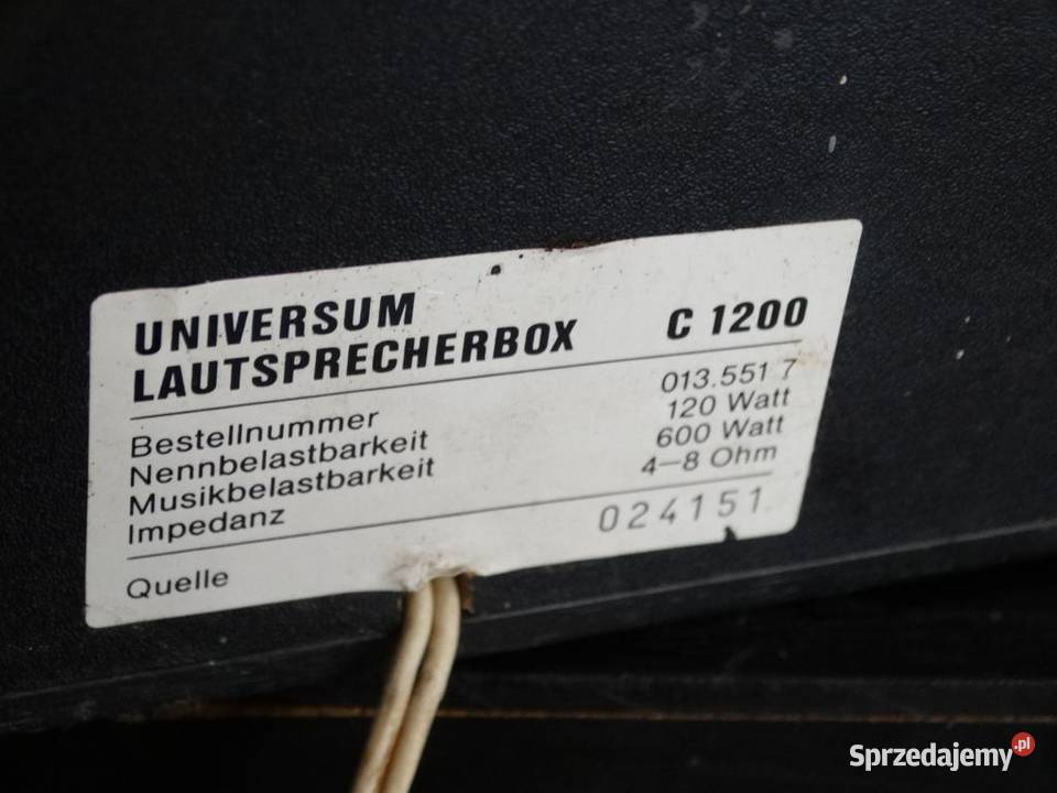 Mocne kolumny Universumt 2 x 600 wat WYSYŁKA Jasło