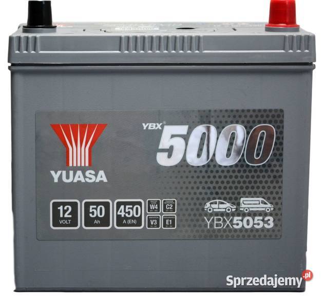 Akumulator Yuasa YBX5053 12V 50Ah 450A P Tomaszów Mazowiecki