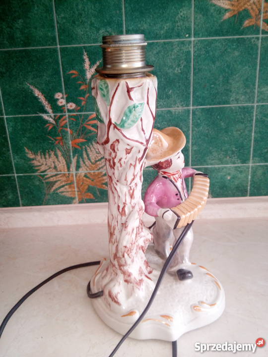 OKAZJA Lampka ceramiczna harmonista w tle drzewa Oświetlenie