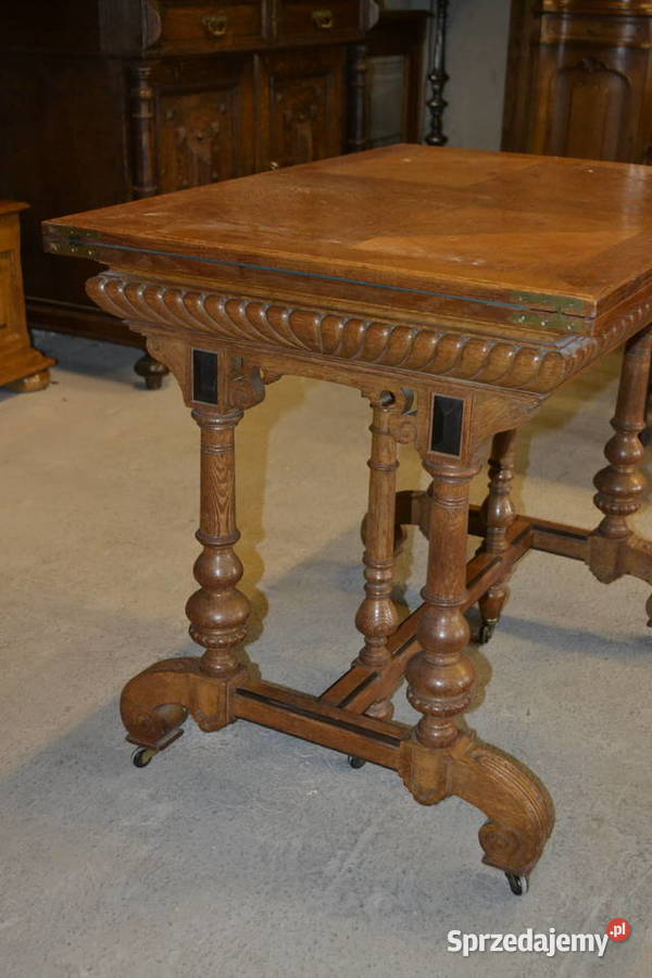 stolik pomocnik eklektyczny dąb Będzin