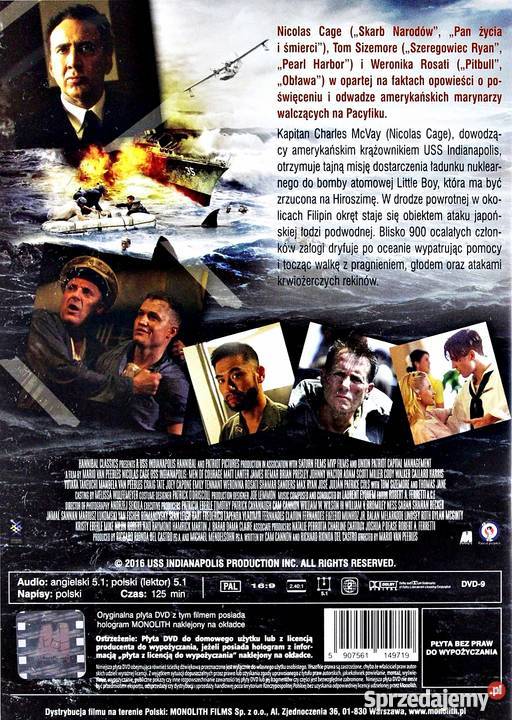 OSTATNIA MISJA USS INDIANAPOLIS NICOLAS CAGE Kalisz
