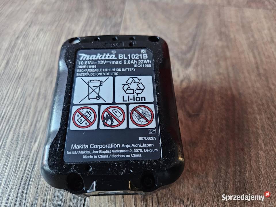 MAKITA BL1021B 108V 20Ah akumulator ideał Myślibórz sprzedam