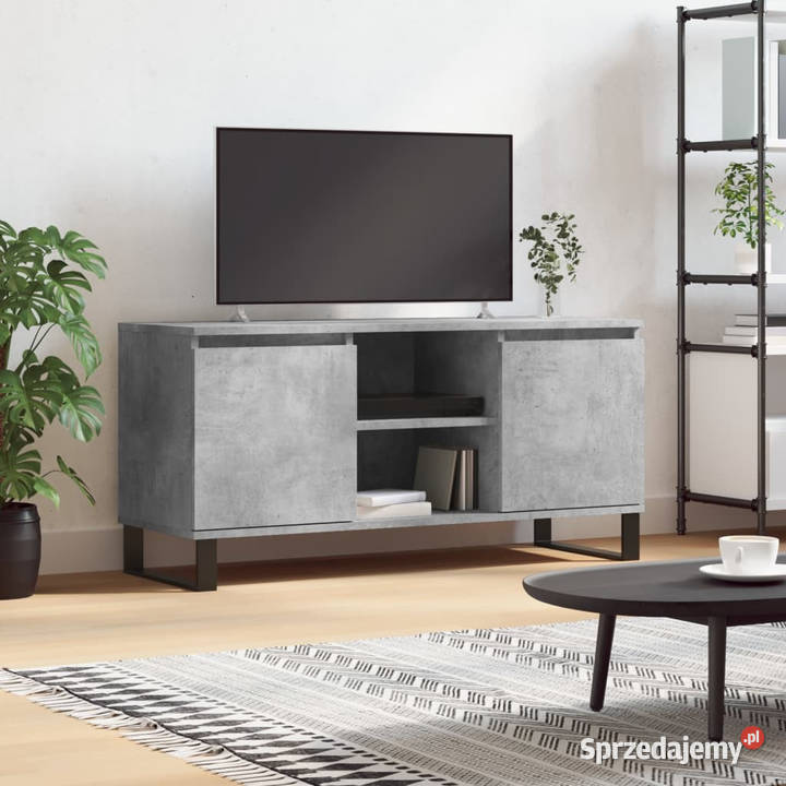 Szafka pod TV szarość betonu 104x35x50 WM827024 Warszawa