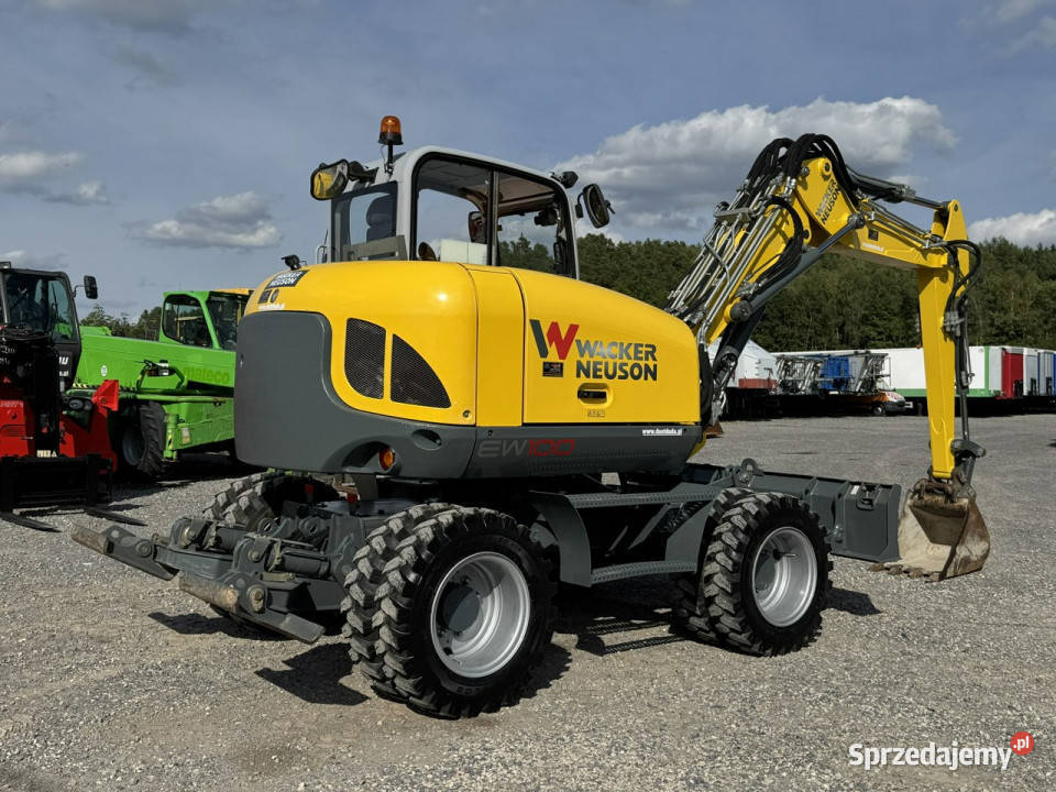 kołowa Wacker Neuson EW100 Pług Podpory 10 ton Rok produkcji 2016 Widełki