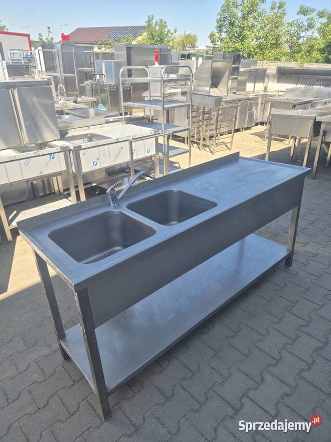 Zlew Gastronomiczny 2 Komorowy Z Półką 1806085 Gastronomia Ostrów Wielkopolski