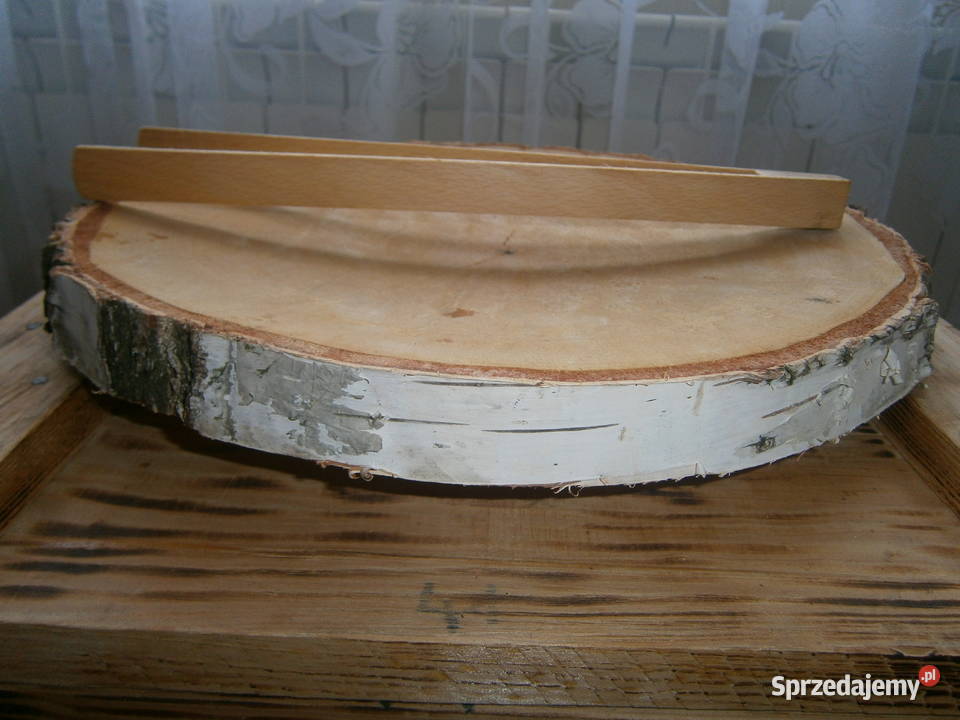 naturalna tacapatera z plastra brzozy WKLĘSŁA mazowieckie