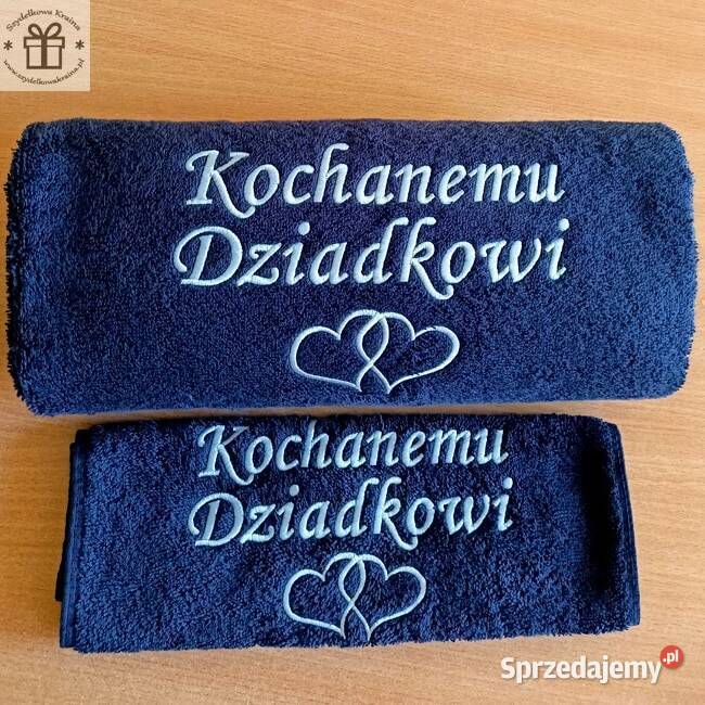 Prezent na DZIEŃ BABCI DZIADKA ręcznik z NAPISEM Toruń