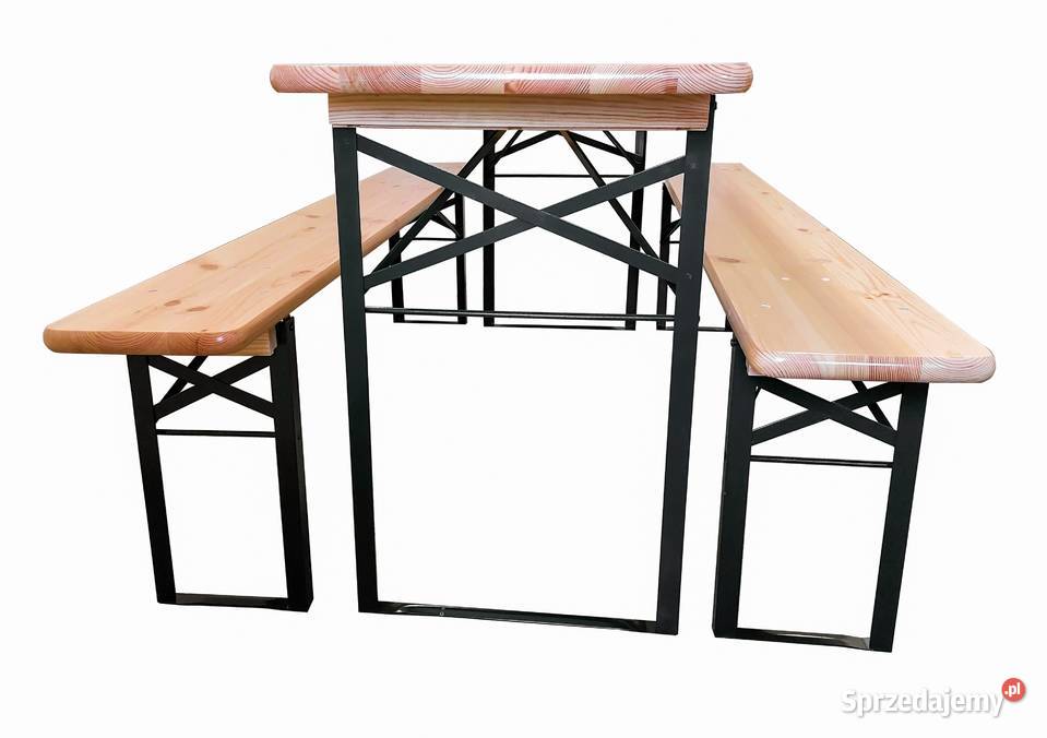 Zestaw Piwny Komplet Biesiadny Stół2 ławki inny kolor Szczebrzeszyn