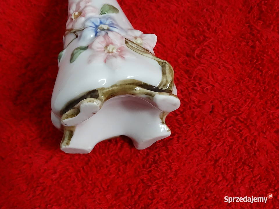 Elegancki Wazonik Vintage Ręcznie Formowane Wazony Biłgoraj