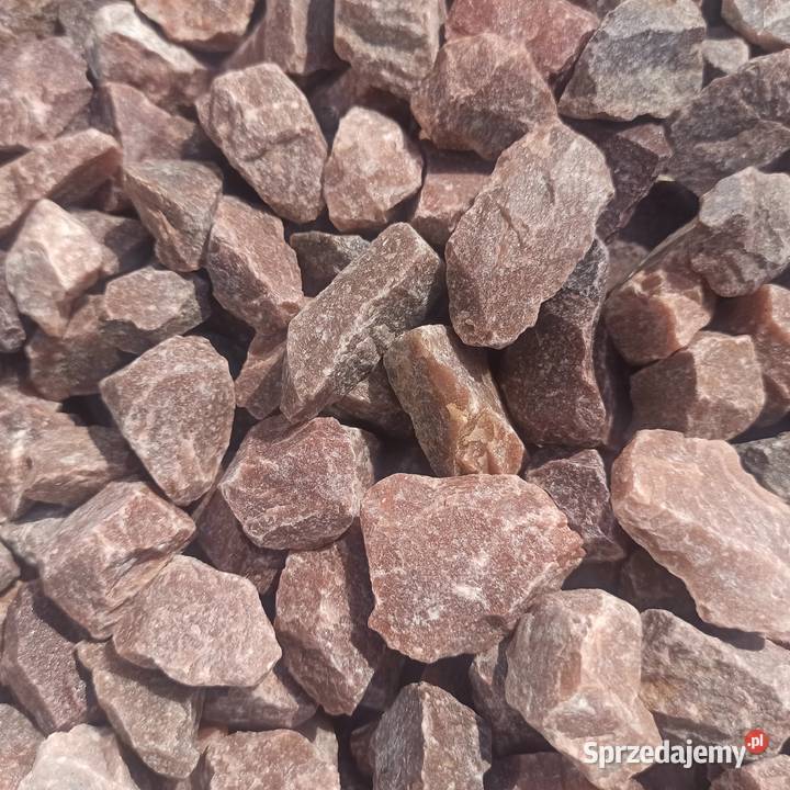Grys czerwony Kwarcowy kamień czerwony brązowy Andrychów